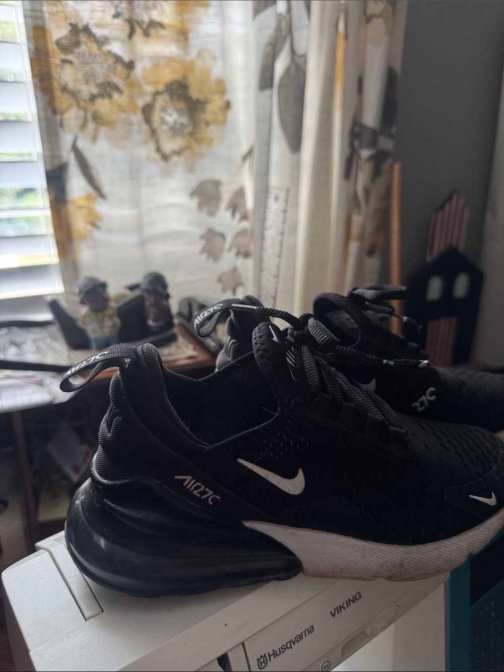 Nike Black and White Air Max 270 Sneakers